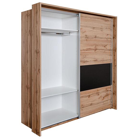 Шкаф-купе «Блэквуд Лофт» П3.0556.1.11, Материал: ЛДСП, Цвет: Дуб Вотан + чёрный