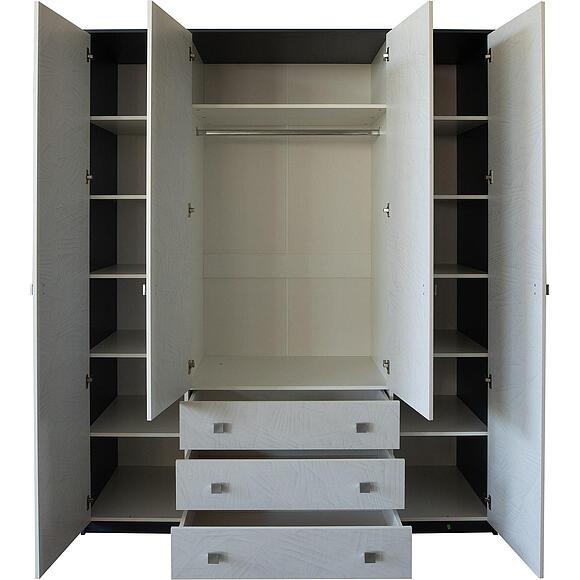 Шкаф 4Д «Призма Нью» П3.0592.1.19, Материал: ЛДСП, Цвет: Ночное небо + Призма