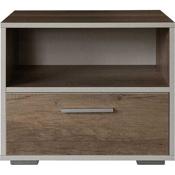 Тумба прикроватная «Юнона Лайт» П3.0582.1.18, Материал: ЛДСП, Цвет: Дуб бордо лайт+Дуб каньон