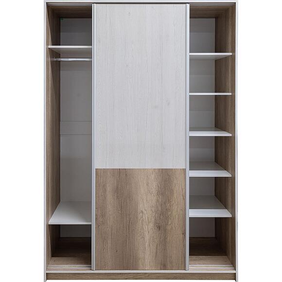 Шкаф-купе 2Д «Юнона Лайт» П3.0582.1.02, Материал: ЛДСП, Цвет: Белый+Дуб версаль