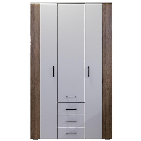 ტანსაცმლის კარადა 3დ «არისტა» პ3.593.1.30, ადგილი: ლდსპ, ფერი: კრემისფერი ნუბუკი + მუხის ტრიუფელი