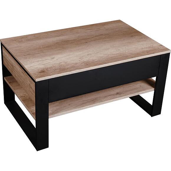 Стол журнальный «Каньон Лофт» П3.0561.0.06, Материал: ЛДСП, Цвет: Дуб Каньон+чёрный