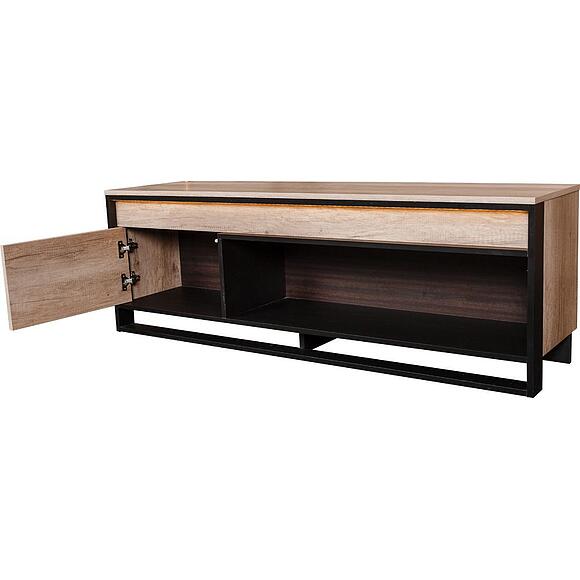 Тумба «Каньон Лофт» П3.0561.0.17/37, Материал: ЛДСП, Цвет: Дуб Каньон+чёрный