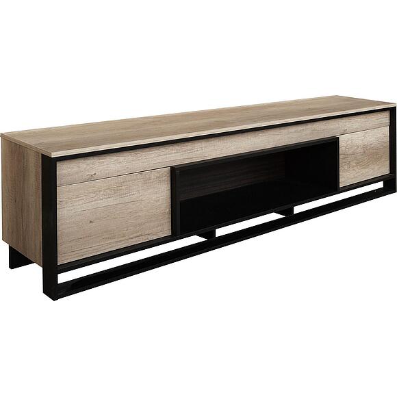 Тумба «Каньон Лофт» П3.0561.0.18/38, Материал: ЛДСП, Цвет: Дуб Каньон+чёрный