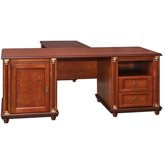 საწერი მაგიდა «ვალენსია კლასიკი» პ3.0589.2.03, ადგილი: მყარი არყი, ფერი: წაბლისფერი