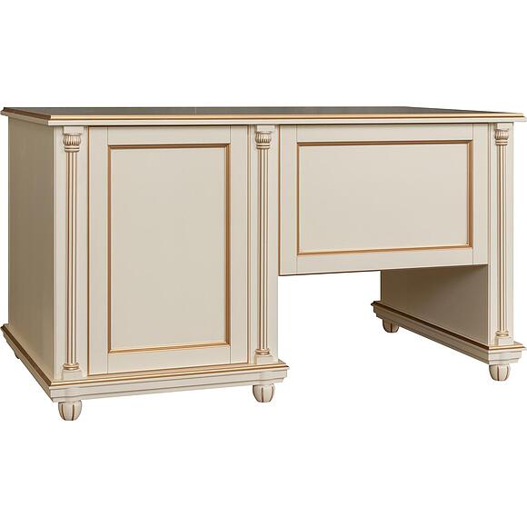 Стол письменный «Валенсия Классик» П3.0589.2.04, Материал: Массив (береза), Цвет: Античная темпера с золочением