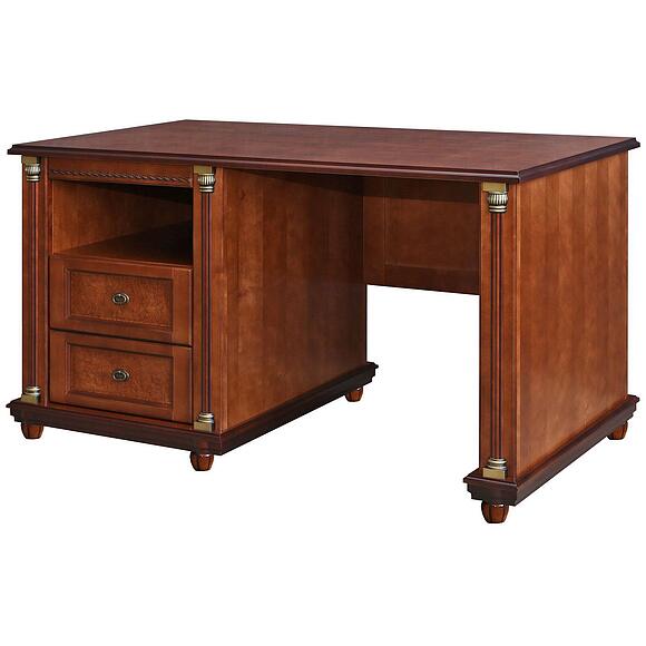 საწერი მაგიდა «ვალენსია კლასიკი» პ3.0589.2.04-01, ადგილი: მყარი არყი, ფერი: წაბლისფერი