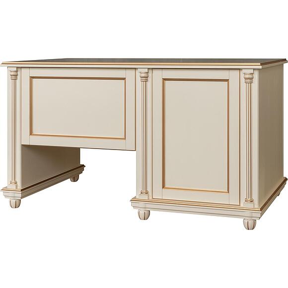 საწერი მაგიდა «ვალენსია კლასიკი» პ3.0589.2.04-01, ადგილი: მყარი არყი, ფერი: ანტიკური ტემპერა მოოქროვილი