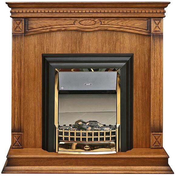 დეკორატიული ბუხარი «ვერდი კლასიკი» პ1.0487.0.24, ფერი: მუხის რუსტიკალი დაძველების ეფექტით