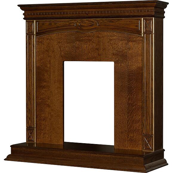 დეკორატიული ბუხარი «ვერდი კლასიკი» პ1.0487.0.24, ფერი: ბლისფერი ოქროსფერი ორნამენტებით