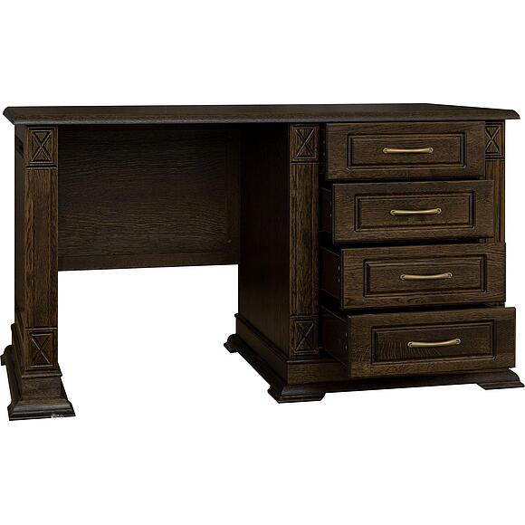 საწერი მაგიდა «ვერდი კლასიკი» პ3.0487.2.09, ადგილი: მასიური მუხა, ფერი: ვენგე