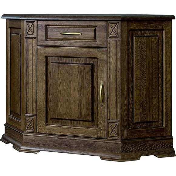 Тумба угловая «Верди Классик» П1.0487.0.01-01, Материал: Массив (дуб), Цвет: Табак