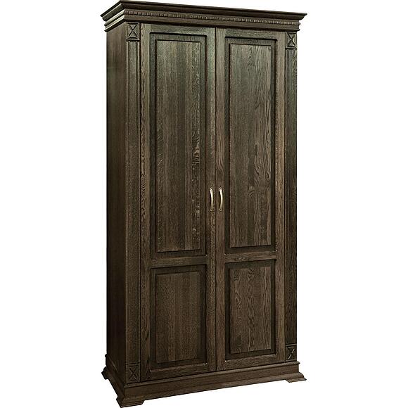 ტანსაცმლის კარადა 2დ «ვერდი კლასიკი» პ3.0487.1.26, ადგილი: მასიური მუხა, ფერი: თამბაქო