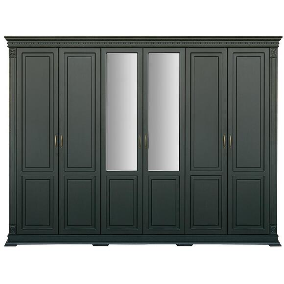 ტანსაცმლის კარადა 6დ «ვერდი კლასიკი» პ3.0487.1.28, ადგილი: მასიური მუხა, ფერი: გრინი