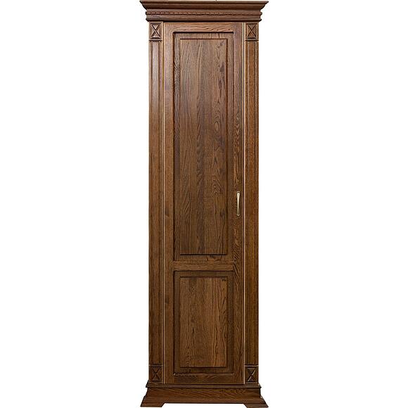 ტანსაცმლის კარადა «ვერდი კლასიკი» პ3.0487.3.15-01, ადგილი: მასიური მუხა, ფერი: ბლისფერი ოქროსფერი ორნამენტებით