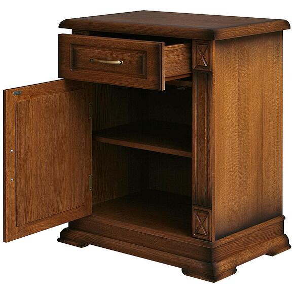 ტუმბო «ვერდი კლასიკი» პ1.0487.0.32-01, ადგილი: მასიური მუხა, ფერი: მუხის რუსტიკალი დაძველების ეფექტით