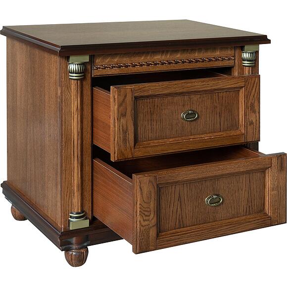 Тумба прикроватная «Валенсия Д Классик» П03.591.1.12, ადგილი: მასიური მუხა, ფერი: ანტიკური ბრინჯაო