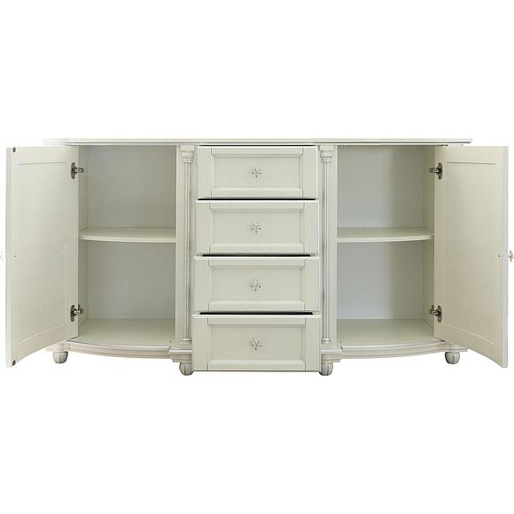 Тумба 3д «Валенсия Д Классик» П3.0591.0.05, ადგილი: მასიური მუხა, ფერი: სპილოსძვლისფერი ვერცხლით