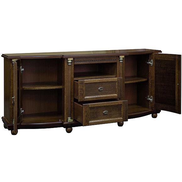 Тумба ТВ «Валенсия Д Классик» П3.0591.0.10, Материал: Массив (дуб), Цвет: Табак