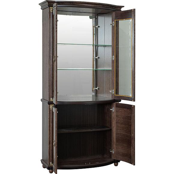 კომბინირებული კარადა 2დ «ვალენსია დ კლასიკი» პ3.0591.0.02, ადგილი: მასიური მუხა, ფერი: თამბაქო