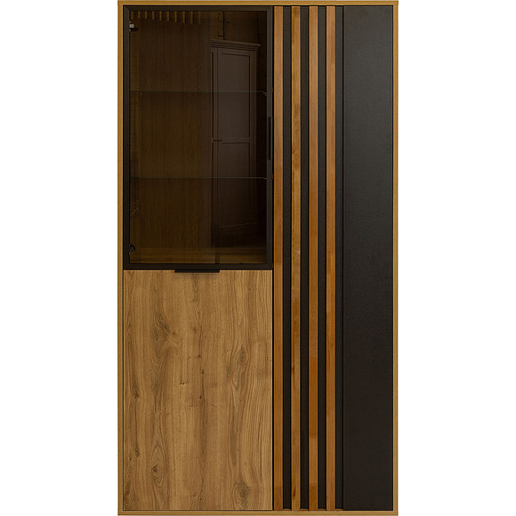 Шкаф-витрина 2д «Деко» БМ2.776.0.06, Материал: ЛДСП, Цвет: Дуб наварра