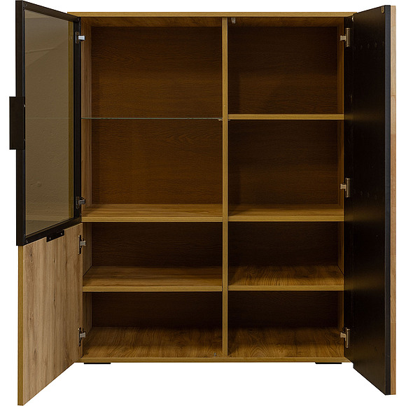 კარადა-ვიტრინა «დეკო» ბმ2.776.0.05, ადგილი: ლდსპ, ფერი: ნავარის მუხა