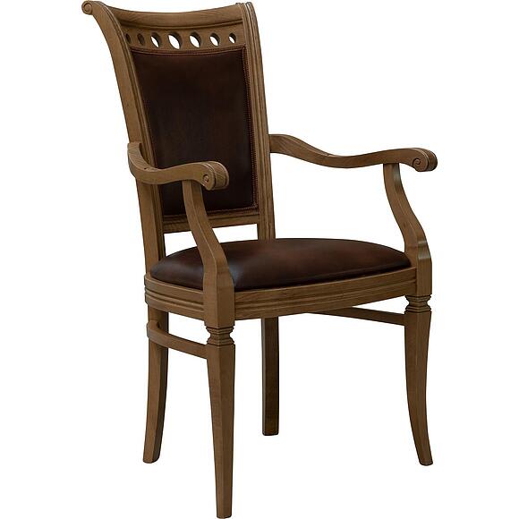 სკამი «პრემიუმი მ 3049» პ5.0486.5.02-1ა, ადგილი: ნატურალური ტყავი, ფერი: მუხის რუსტიკალი დაძველების ეფექტით