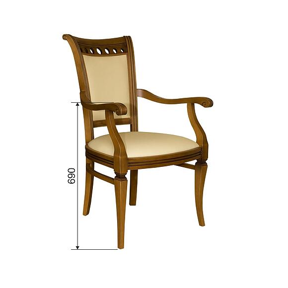 სკამი «პრემიუმი მ 3049» პ5.0486.5.02-1ა, ადგილი: ნატურალური ტყავი, ფერი: მუხის რუსტიკალი დაძველების ეფექტით