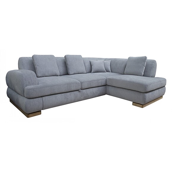 კუთხის დივანი "ალანი" (2მლ / რ90.4მრ / ლ), ადგილი: ნაჭერი, ტყავის ჯგუფი: 19 ჯგუფი