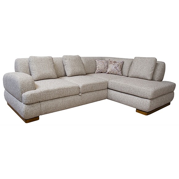 კუთხის დივანი "ალანი" (2მლ / რ90.4მრ / ლ), ადგილი: ნაჭერი, ტყავის ჯგუფი: 20 ჯგუფი