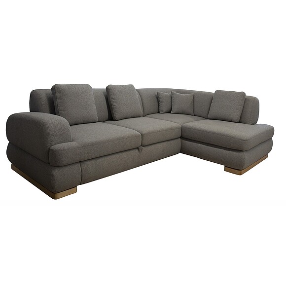 კუთხის დივანი "ალანი" (2მლ / რ90.4მრ / ლ), ადგილი: ნაჭერი, ტყავის ჯგუფი: 23 ჯგუფი