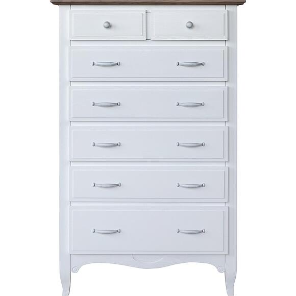 Комод «Кармен Прованс» П3.0581.1.04, ადგილი: მასიური მუხა, ფერი: რძისფერი + საჰარის მუხა