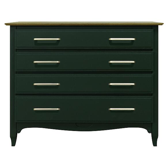 Комод «Кармен Прованс» П3.0581.1.08, ადგილი: მასიური მუხა, ფერი: მწვანე + მუხის რუსტიკალი