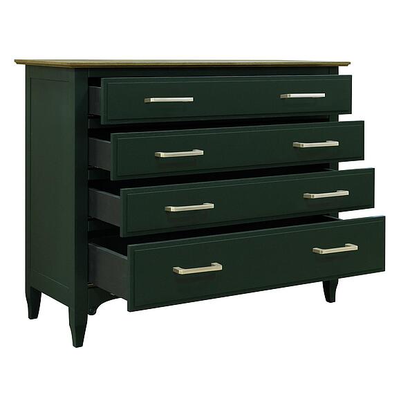 Комод «Кармен Прованс» П3.0581.1.08, ადგილი: მასიური მუხა, ფერი: მწვანე + მუხის რუსტიკალი