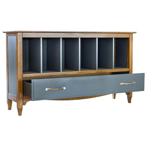 Тумба «Кармен Прованс» П3.0581.0.20, ადგილი: მასიური მუხა, ფერი: რუხი + მუხის რუსტიკალი