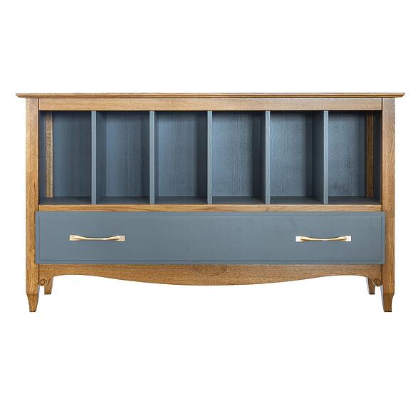 Тумба «Кармен Прованс» П3.0581.0.20, ადგილი: მასიური მუხა, ფერი: რუხი + მუხის რუსტიკალი