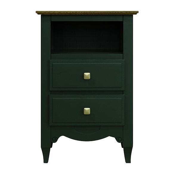 Тумба прикроватная «Кармен Прованс» П3.0581.1.09, Материал: Массив (дуб), Цвет: грин + дуб рустикаль