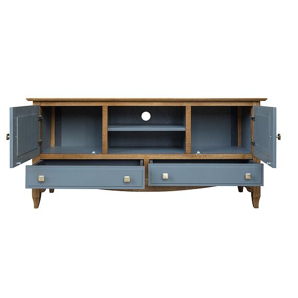 Тумба ТВ «Кармен Прованс» П3.0581.0.07, ადგილი: მასიური მუხა, ფერი: რუხი + მუხის რუსტიკალი