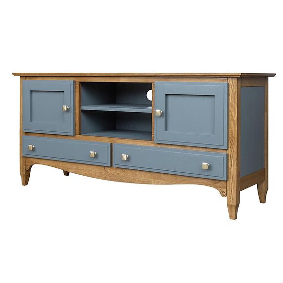 Тумба ТВ «Кармен Прованс» П3.0581.0.07, ადგილი: მასიური მუხა, ფერი: რუხი + მუხის რუსტიკალი