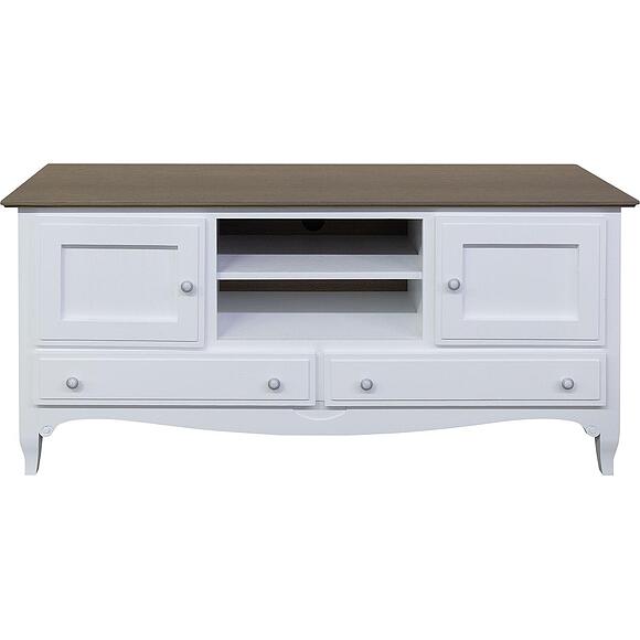 Тумба ТВ «Кармен Прованс» П3.0581.0.07, ადგილი: მასიური მუხა, ფერი: რძისფერი + საჰარის მუხა