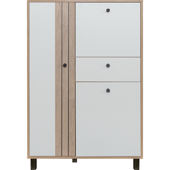 Тумба «Ардо» П3.598.0.02, Материал: ЛДСП, Цвет: Белый - Дуб мадура