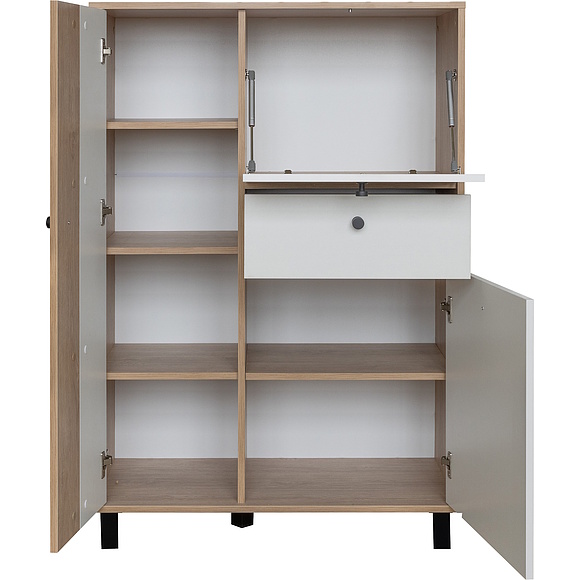 Тумба «Ардо» П3.598.0.02, Материал: ЛДСП, Цвет: Белый - Дуб мадура