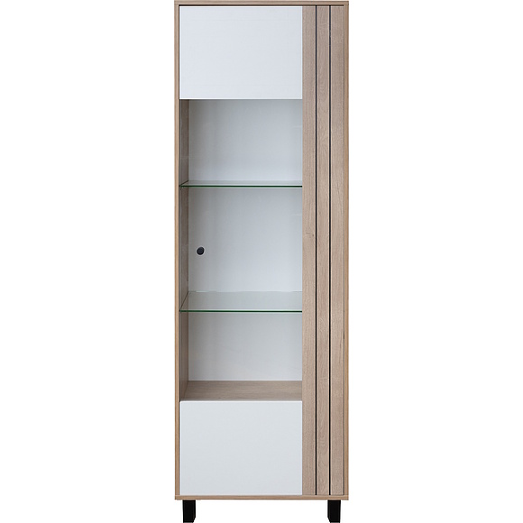 Шкаф-витрина «Ардо» П3.598.0.01, Материал: ЛДСП, Цвет: Белый - Дуб мадура