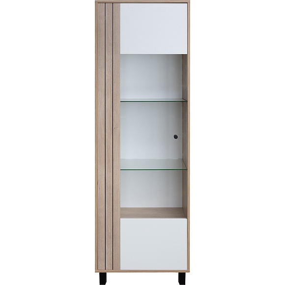 Шкаф-витрина «Ардо» П3.598.0.01-01, Материал: ЛДСП, Цвет: Белый - Дуб мадура