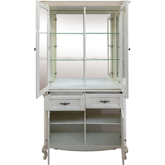 კომბინირებული კარადა 2დ «ტრაზორი» პ1.987.0.03, ადგილი: მასიური მუხა, ფერი: სამეფო აბრეშუმი