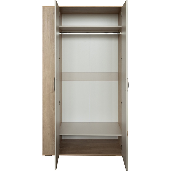 Шкаф комбинированный «Акцент» П3.595.3.05, Материал: ЛДСП, Цвет: Персидский жемчуг + Дуб Мадуро