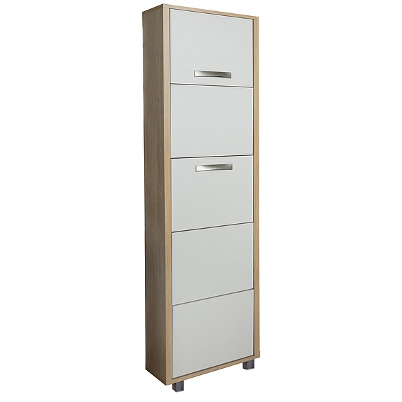 Тумба для обуви «Акцент» П3.595.3.08, Материал: ЛДСП, Цвет: Персидский жемчуг + Дуб Мадуро