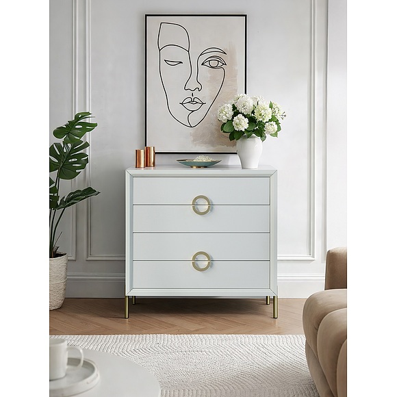 კომოდი «ფლორა» პ6.980.1.02, ადგილი: ლდსპ, ფერი: ნაცრისფერი