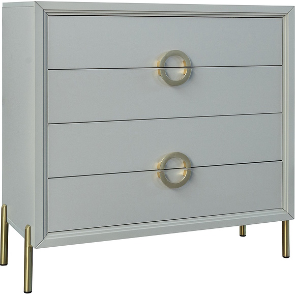 Комод «Флора» П6.980.1.02, Материал: ЛДСП, Цвет: Пепел