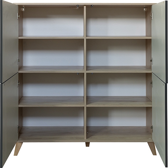 ტუმბო «ტრინიტი» პ6.114.0.04, ადგილი: ლდსპ+მდფ, ფერი: ანტრაციტი + ჰიკორი კინგსტონი